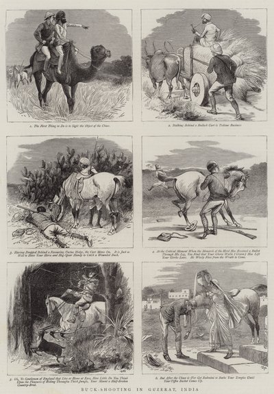 Buck-Shooting in Guzerat, India by William Ralston